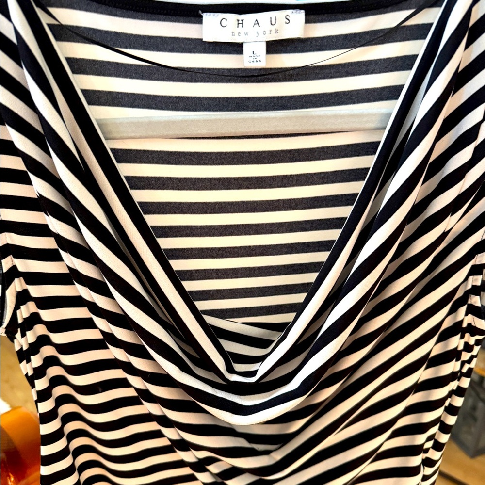 Striped sleeveless top